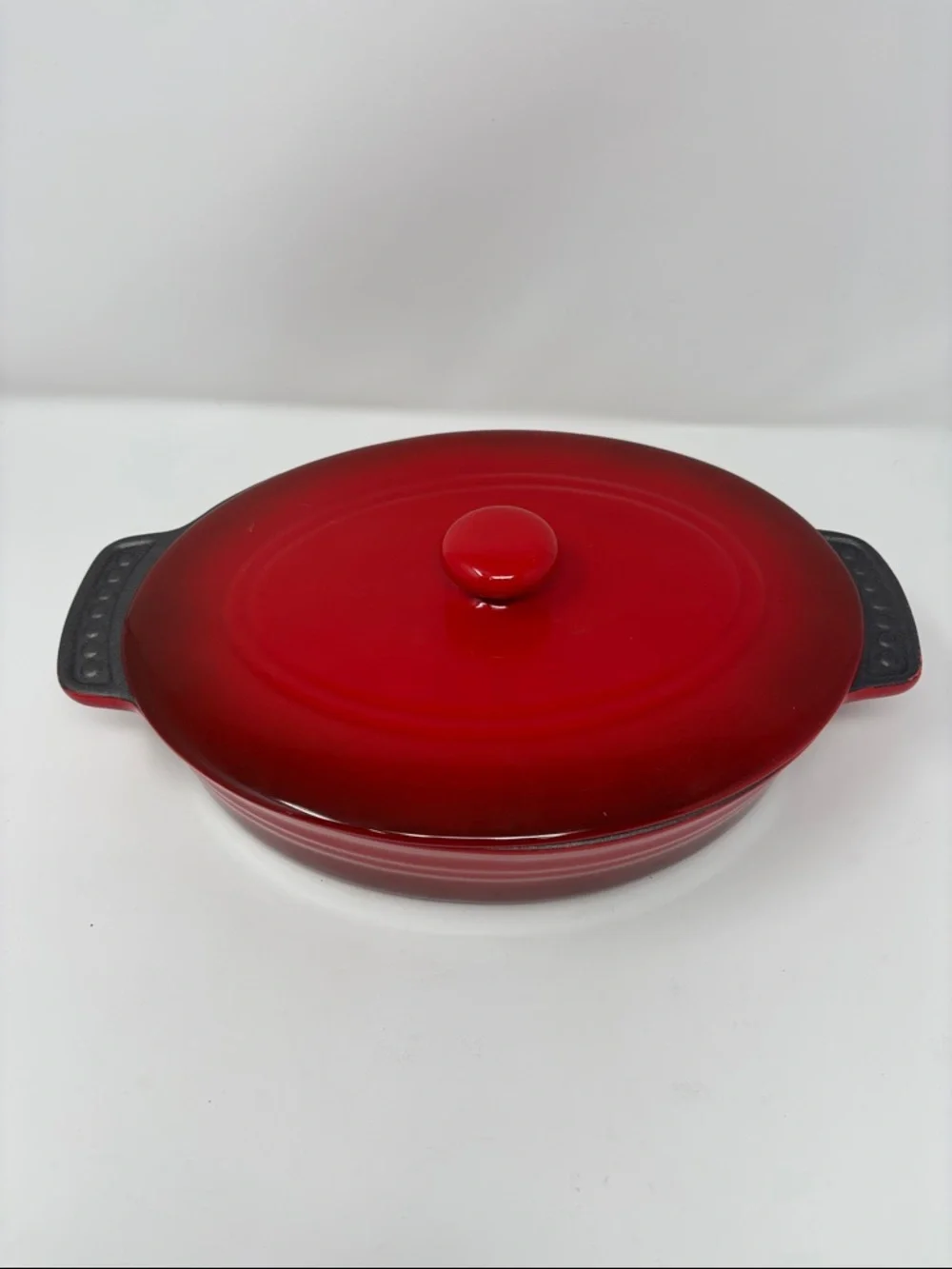 Red Enameled Covered Casserole - Premium Home Kitchen Cookware